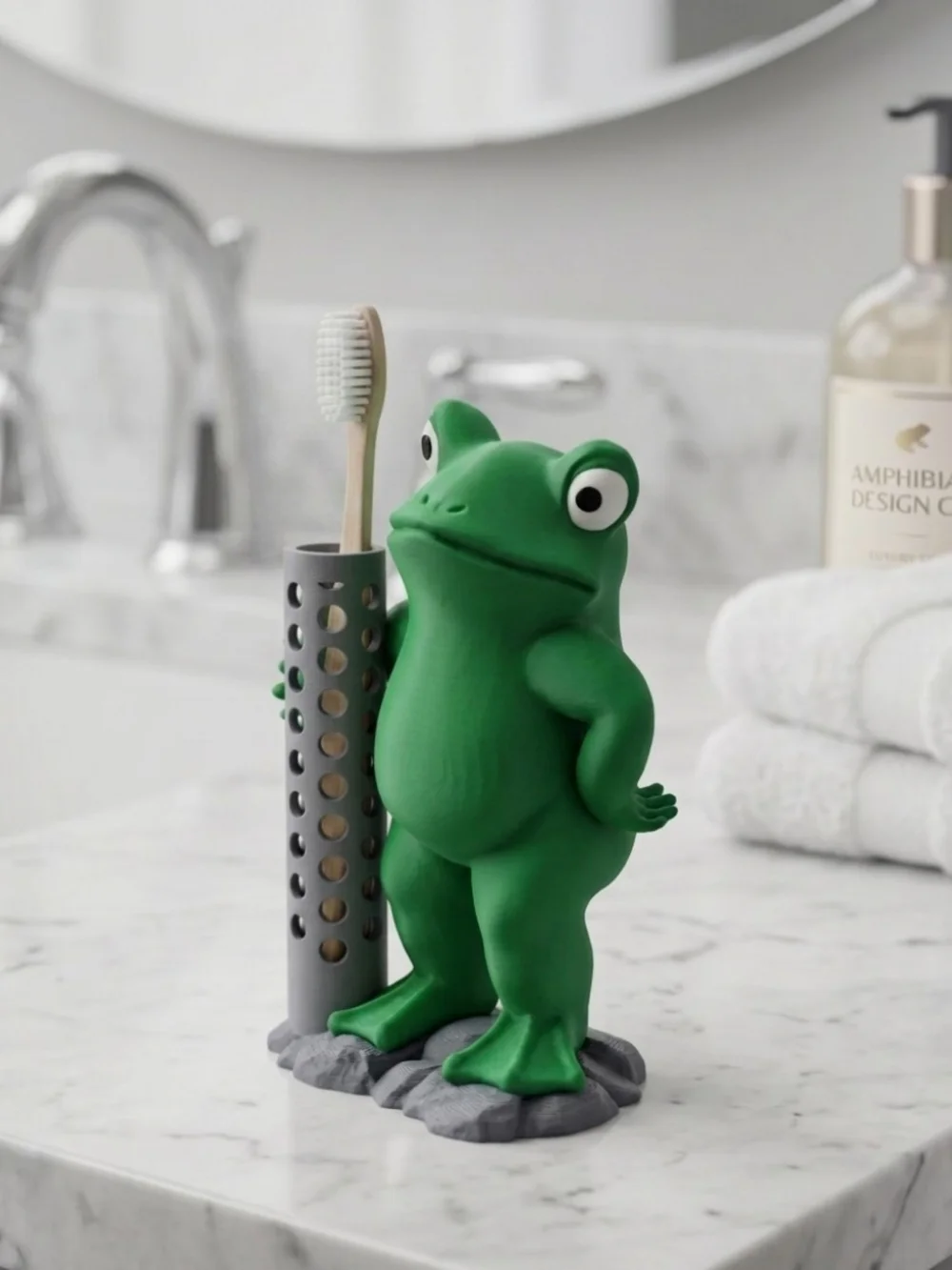 Frog Toothbrush Holder